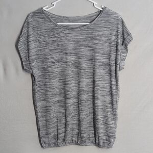 NWOT Elegant Heather Lightweight Gray Women's Top